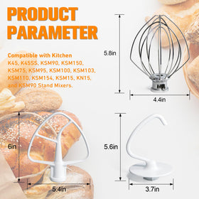 Funmit tilt-head compatibility fits multiple KitchenAid models.