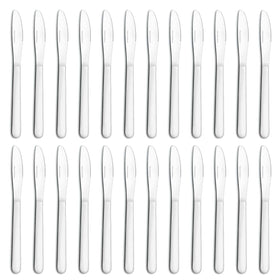 Funnydin 24pc dinner knives set – knife-row display for stylish dining.