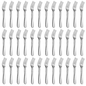 Funnydin 36-piece dinner forks set for family meals and entertaining