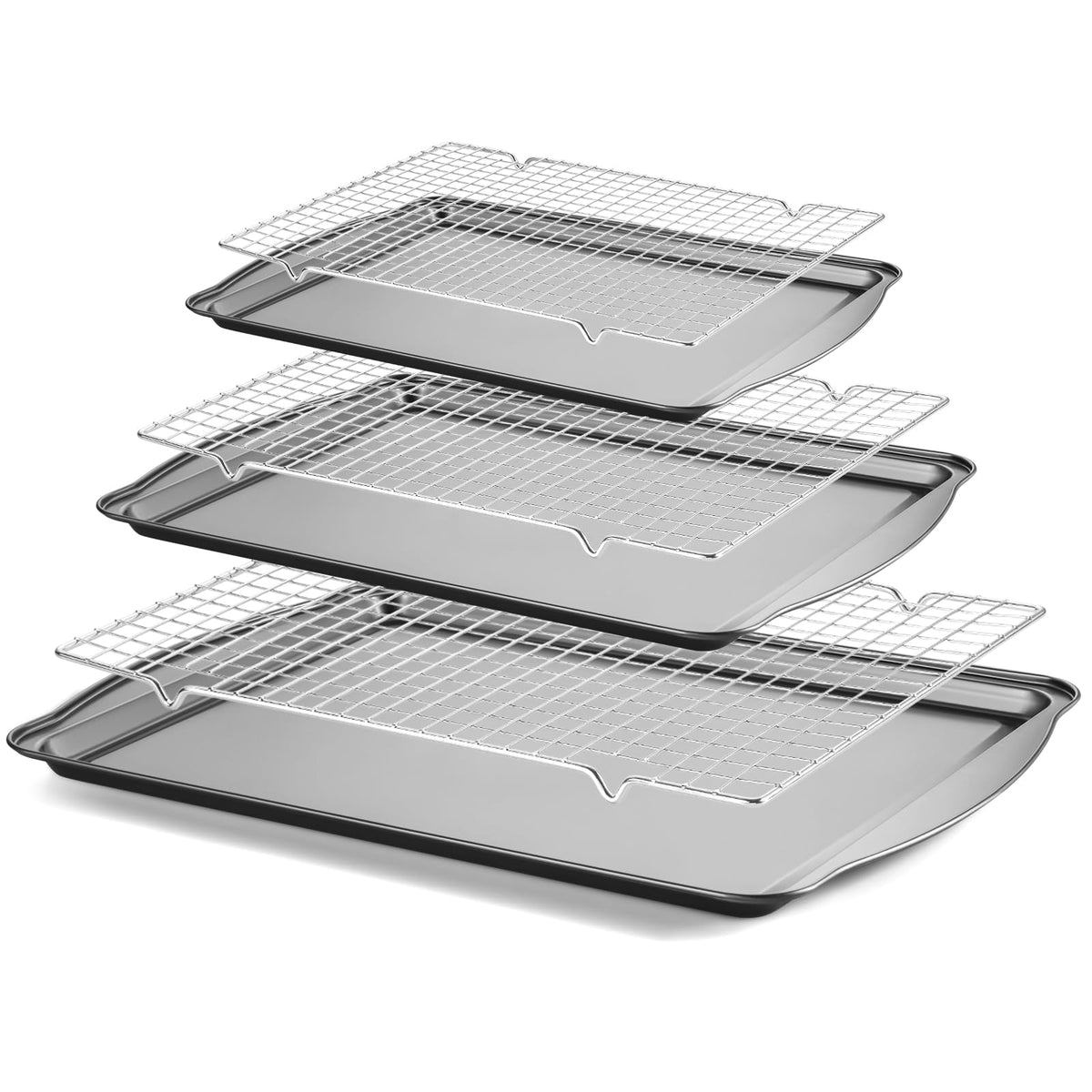 Funnydin 17-inch baking pan for even heat distribution in cookies and roasts.