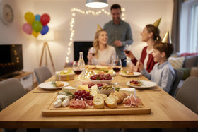 Funnydin bamboo cutting board dishwasher-safe option for fast cleanup.