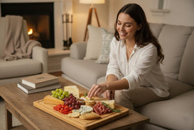 Funnydin bamboo cutting board easy to clean with quick rinse and wipe.
