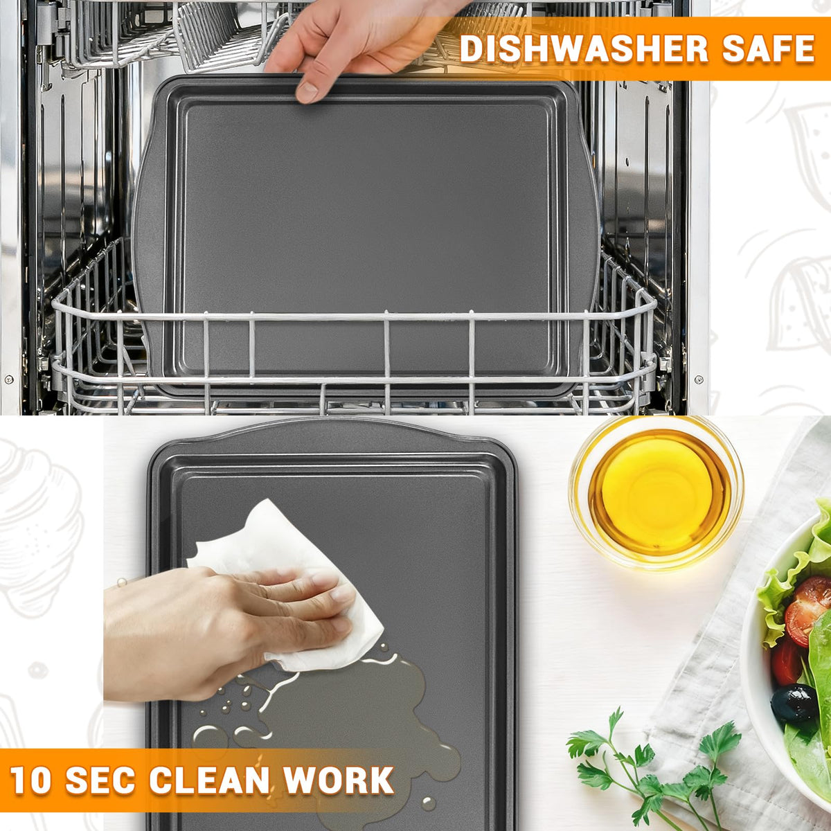 Funnydin 13-inch cooling rack keeps small items from falling through.