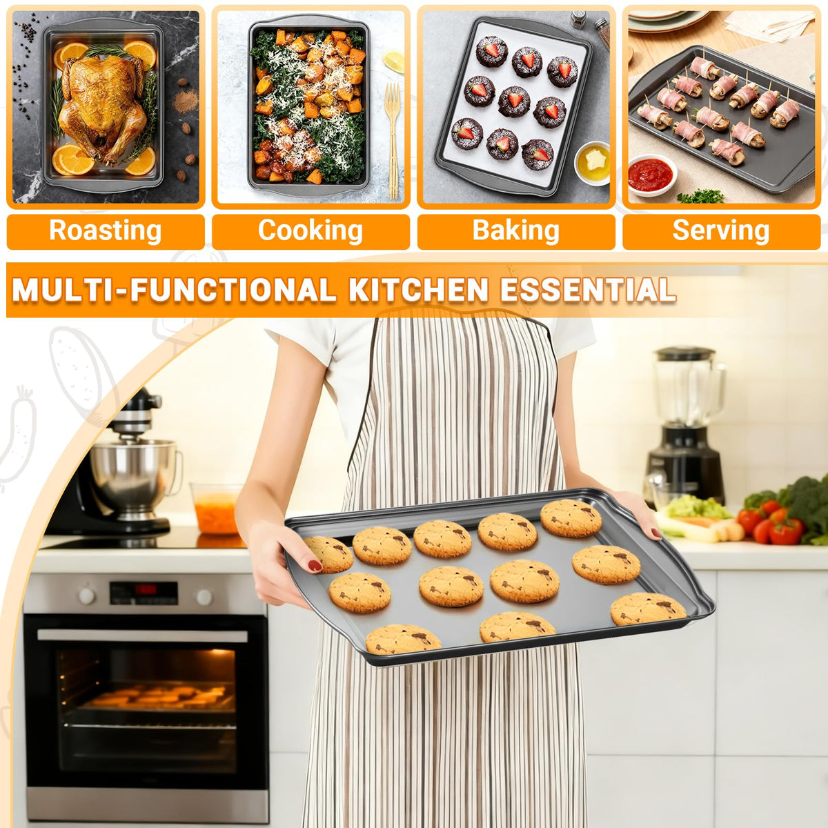 Funnydin nesting design set saves space when stored in tight kitchens.