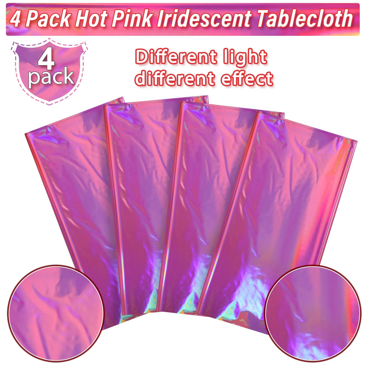 FunnyPars 54 x 108 inch cover on table demonstrates rectangular coverage