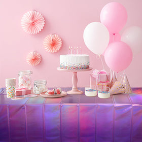 FunnyPars foil tablecloth adds premium shine to celebrations and photo backdrops.