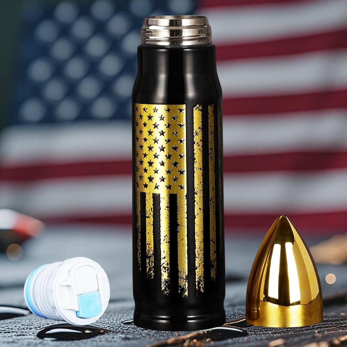 Funslive 17oz bullet tumbler with lid keeps beverages secure on the go