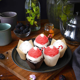 Funtery mini tulip cupcake liner microwave-safe use, safe for quick prep.