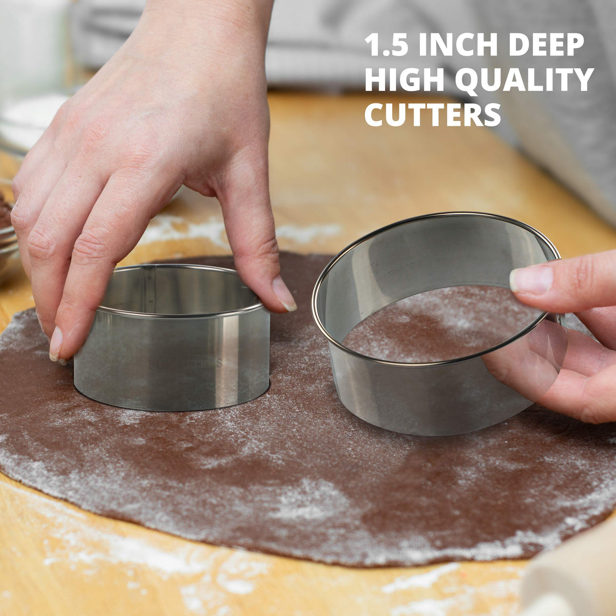 Funutters cookie-cutter-set-4in for larger cookies and pastries.