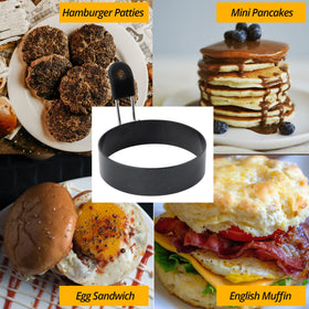 FUNUTTERS dishwasher-safe egg ring cleans up easily