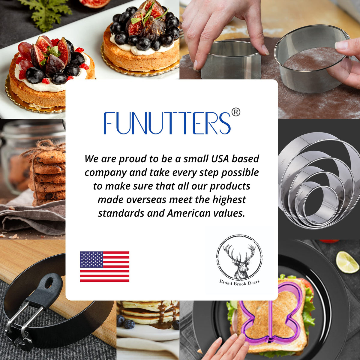 FUNUTTERS 3.5-inch ring fits jumbo eggs and English muffins