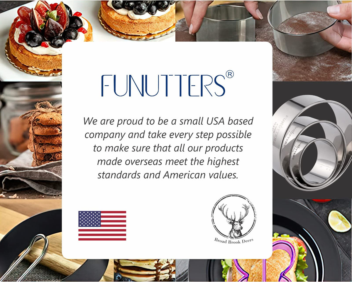 Funutters-oven-safe-350f shows safe baking up to 350F.
