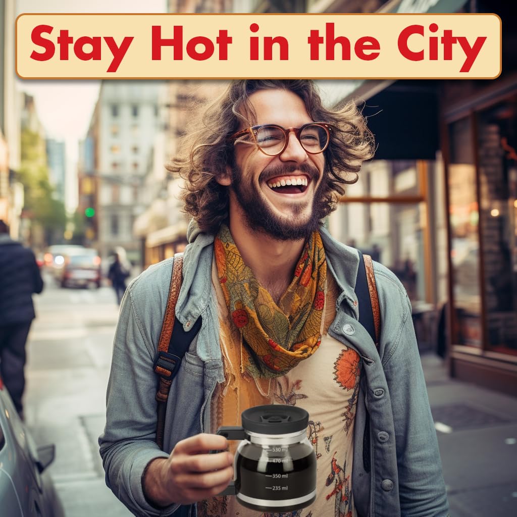 Travel-friendly Cupa Joe fits in most car cup holders for on-the-go coffee.