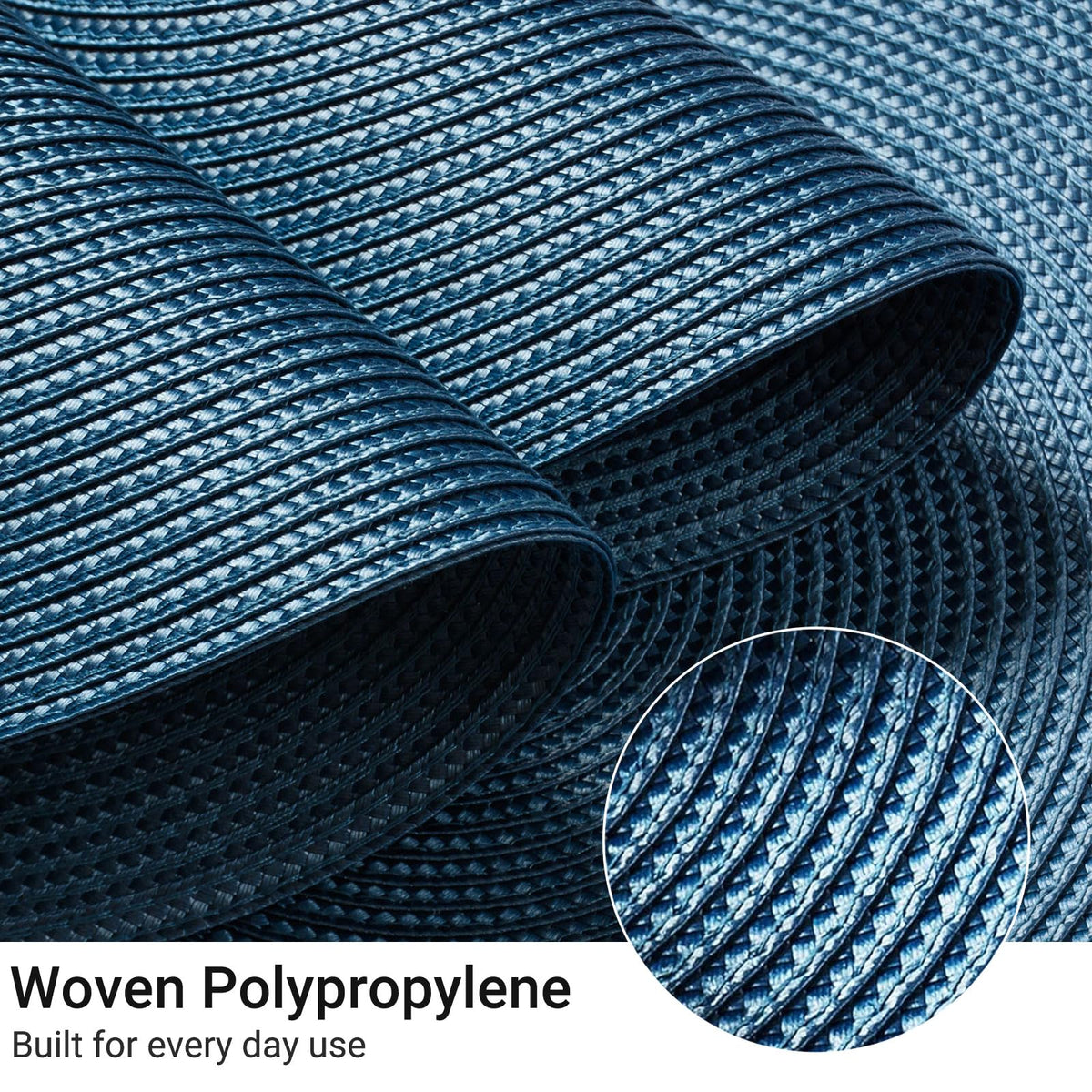 FunWheat placemats heat-resistant surface guard during serving.