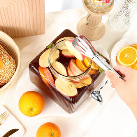FUREEY one-gallon dispenser fridge-compatible design keeps drinks chilled and accessible