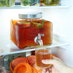 FUREEY one-gallon dispenser ideal for party setups with ready-to-serve drinks