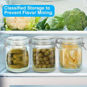 Transparent Furwarmy glass shows contents clearly for easy organization