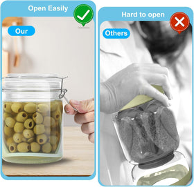 Fridge-safe Furwarmy jar keeps pickles cool and ready to grab