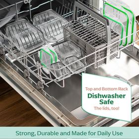 Fusion Gourmet airtight leakproof lids prevent spills during transport