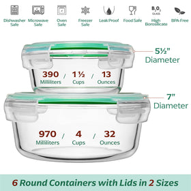 Fusion Gourmet freezer-safe glass containers store batch meals confidently.
