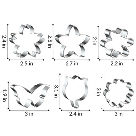 FUSOTO tulip cookie cutter creates elegant tulip cookies.