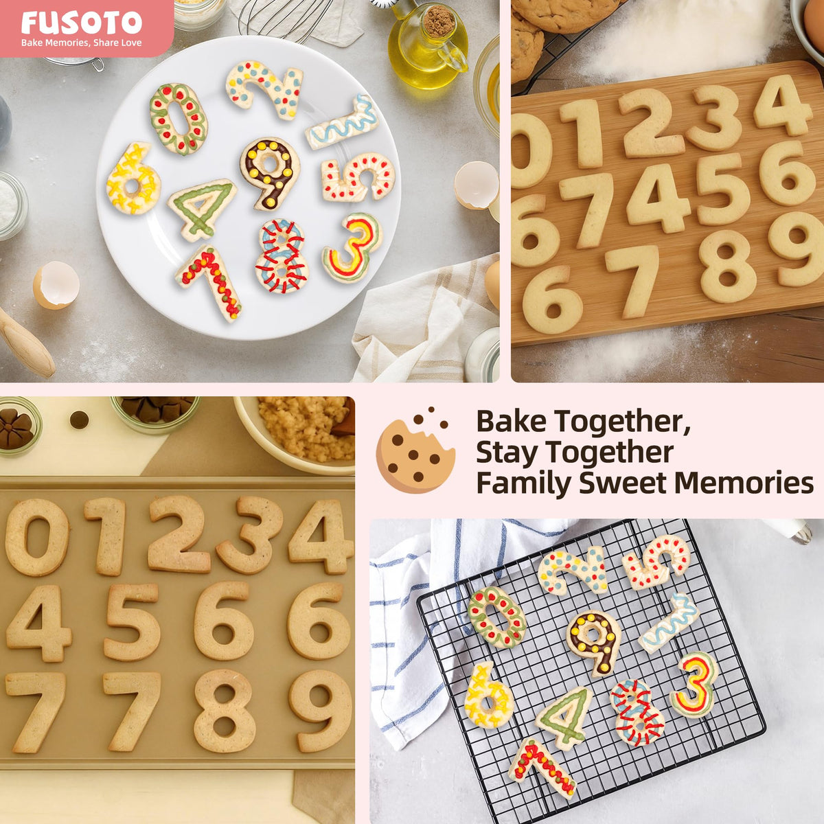 FUSOTO dough and fondant cutters for decorative pastries.