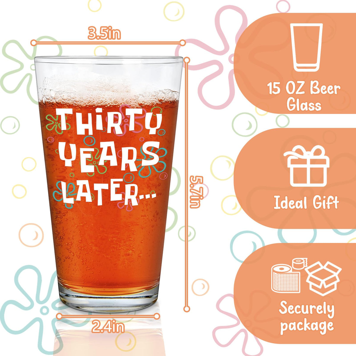 Futtumy easy-cleaning beer glass, quick rinse after drinks.