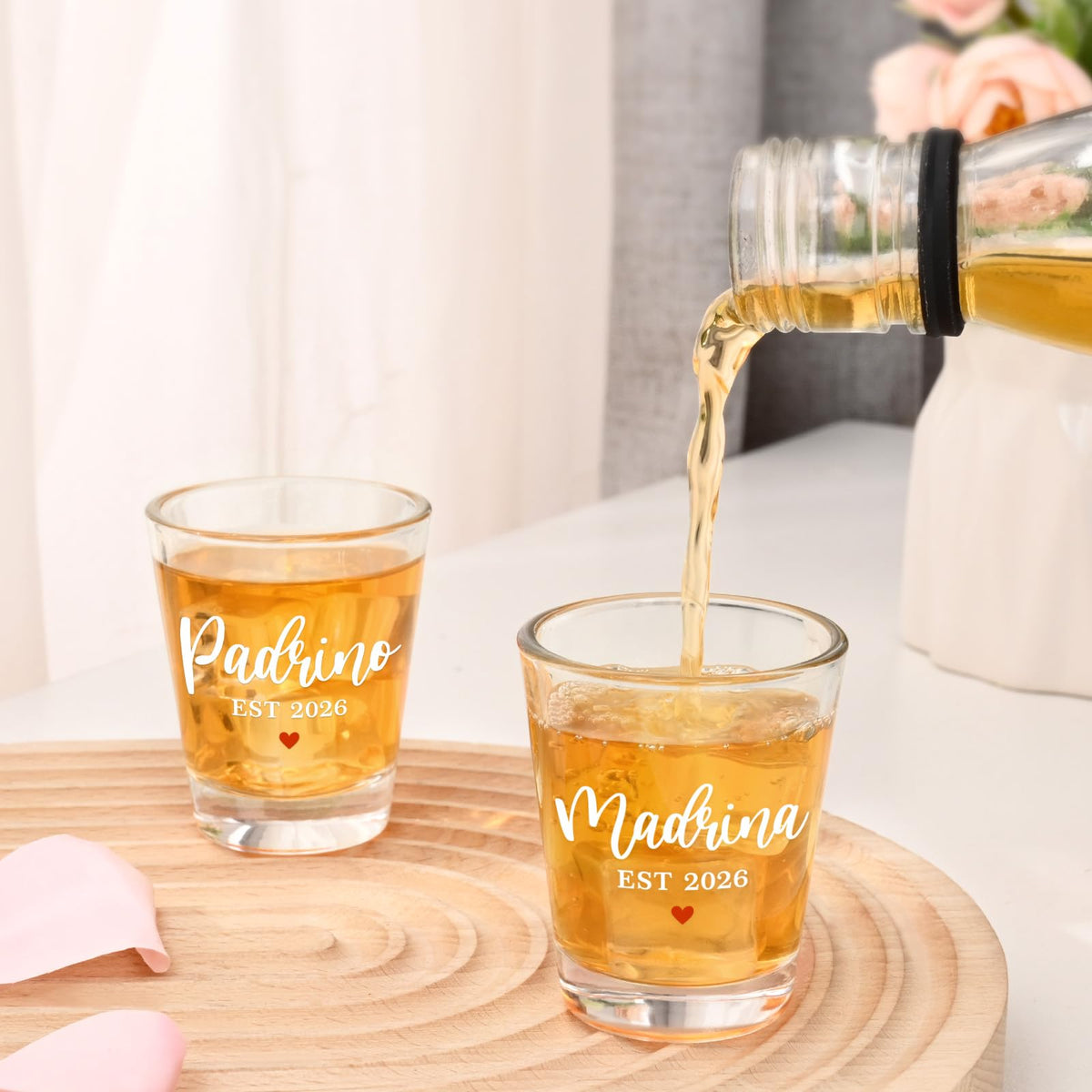 Futtumy heat-resistant print shot glass close-up showing durable design.