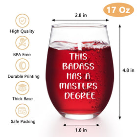 Futtumy Masters Degree stemless wine glass hand wash only, care tip for longevity.