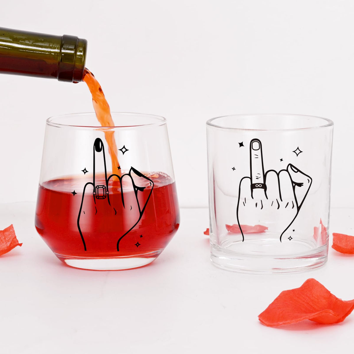 Futtumy Ring-Finger Whisky Glasses, versatile for whiskey evenings and refined home bars