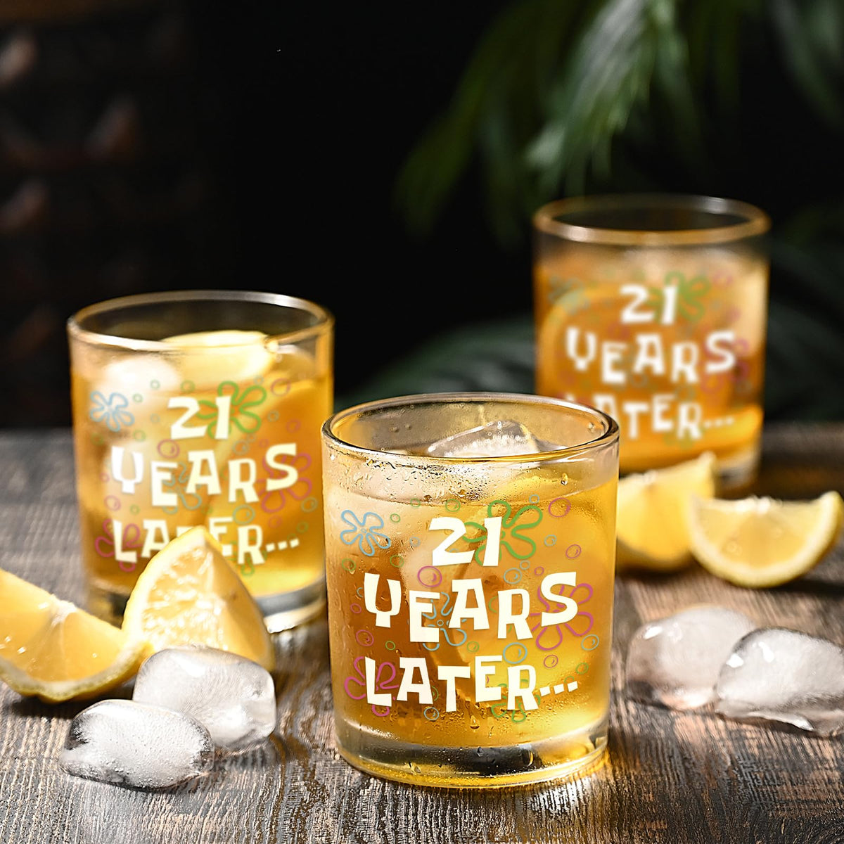 Futtumy whiskey glass on a table setting, perfect for at-home celebrations.