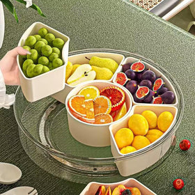 Fuukou lazy Susan snack box rotating for easy access to treats