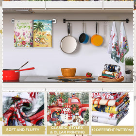 FuWeave patriotic towels, flag-inspired design, great for drying dishes