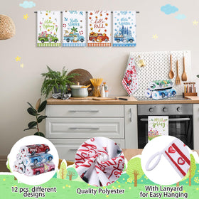 FuWeave towel featuring a back corner hook for quick dry and easy hanging.