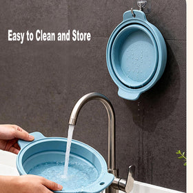 FUYXINGXY blue microwave steamer for ready meals without heavy equipment.