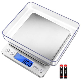 Fuzion digital gram scale readout shows precise measurements for small items.