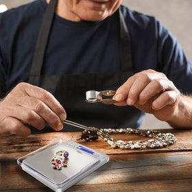 Fuzion gram scale tare function enables quick net weight measurements.