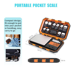 Fuzion pocket scale backlit LCD for easy reading anywhere.