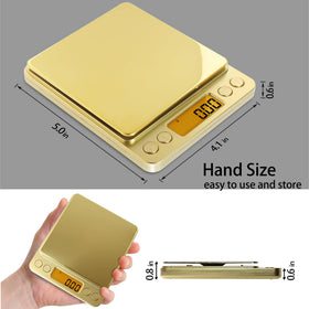 Fuzion Digital Scale compact design fits jewelry making stations and kitchens alike.
