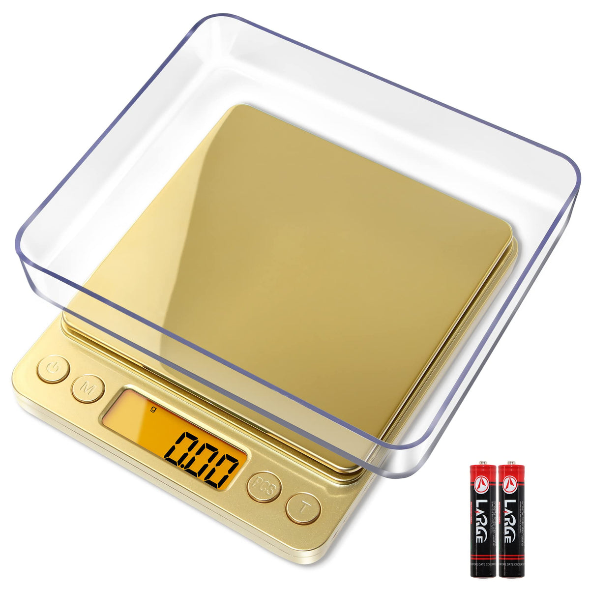 Fuzion Digital Scale top panel view for stable precise measurements of small items.