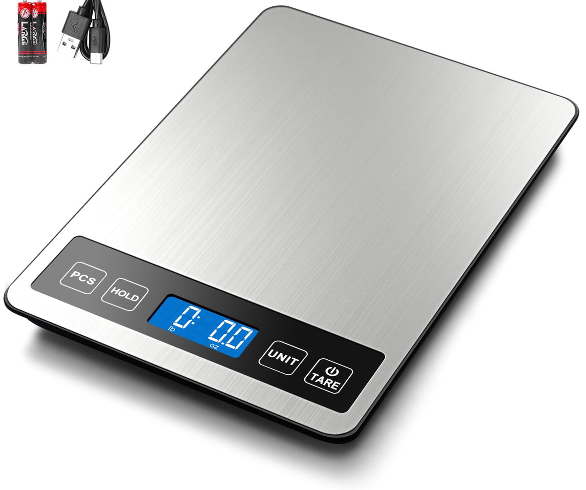 Fuzion food scale with 22 lb capacity for precise measurements