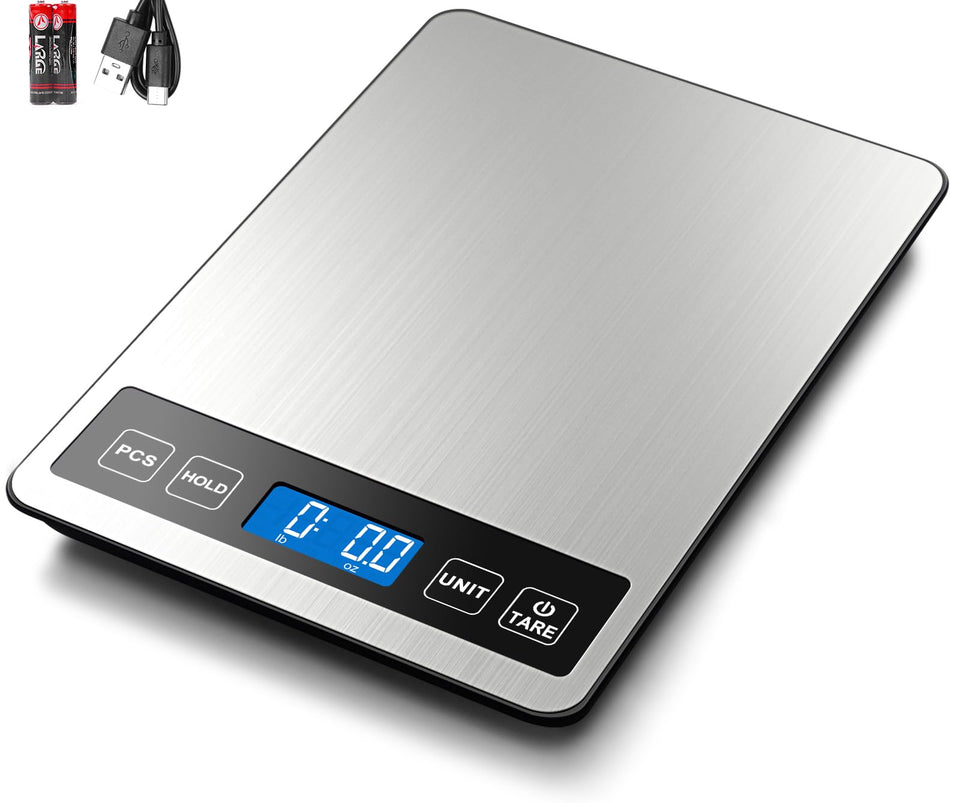 Fuzion food scale with 22 lb capacity for precise measurements