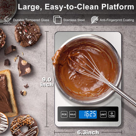 Fuzion food scale large display for quick readability