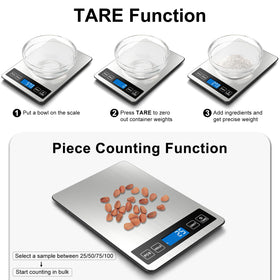 Fuzion food scale unit switch for versatile recipes