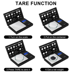 Fuzion Gram Scale backlit display for clear readings in any lighting