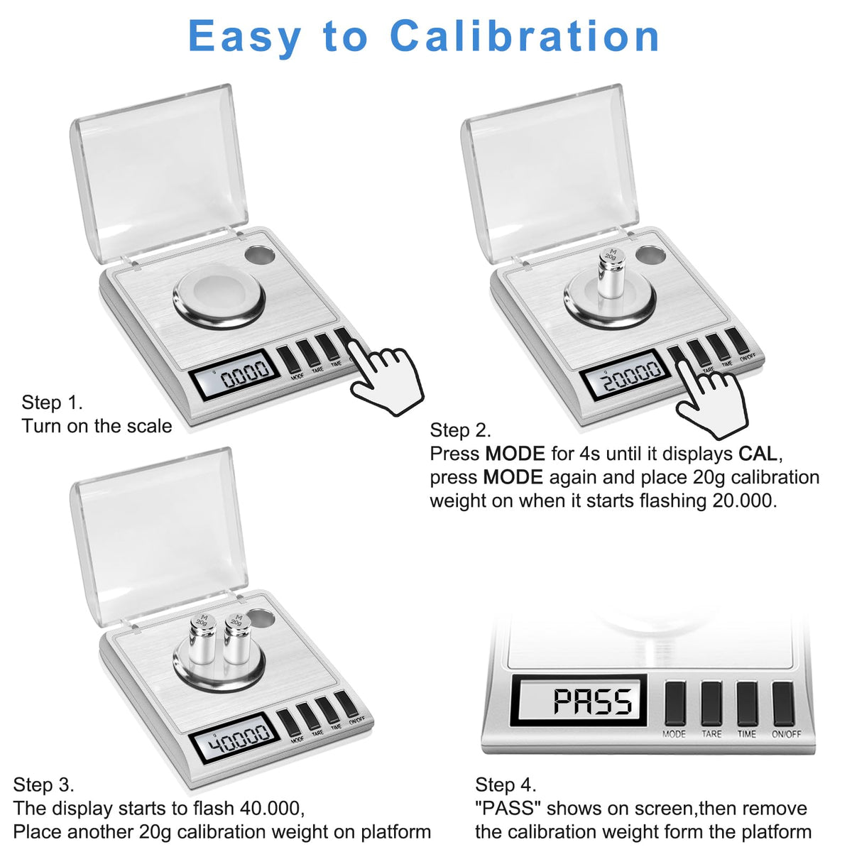 Fuzion milligram scale includes a 10-year warranty for peace of mind.