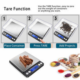 Fuzion tare function demonstrates quick container subtraction