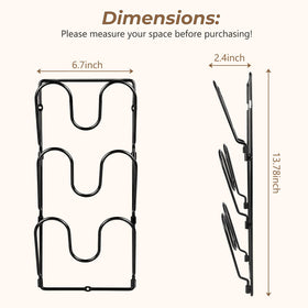 Fvellix adhesive mount allows damage-free installation on walls or doors