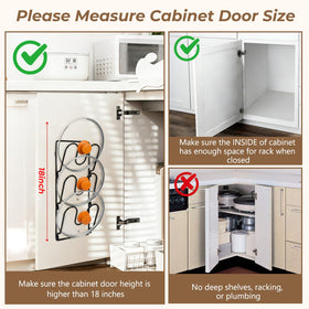 Fvellix pot lid holder wall mount provides sturdy, rustproof storage for lids