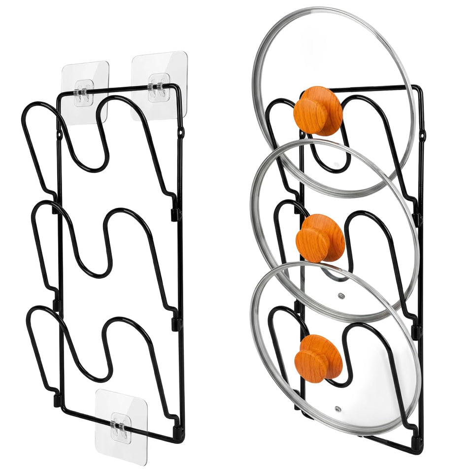 Fvellix pot lid organizer 6-tier inside cabinet keeps lids neatly organized